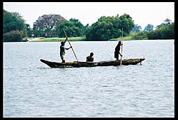 Boat in Chobe River